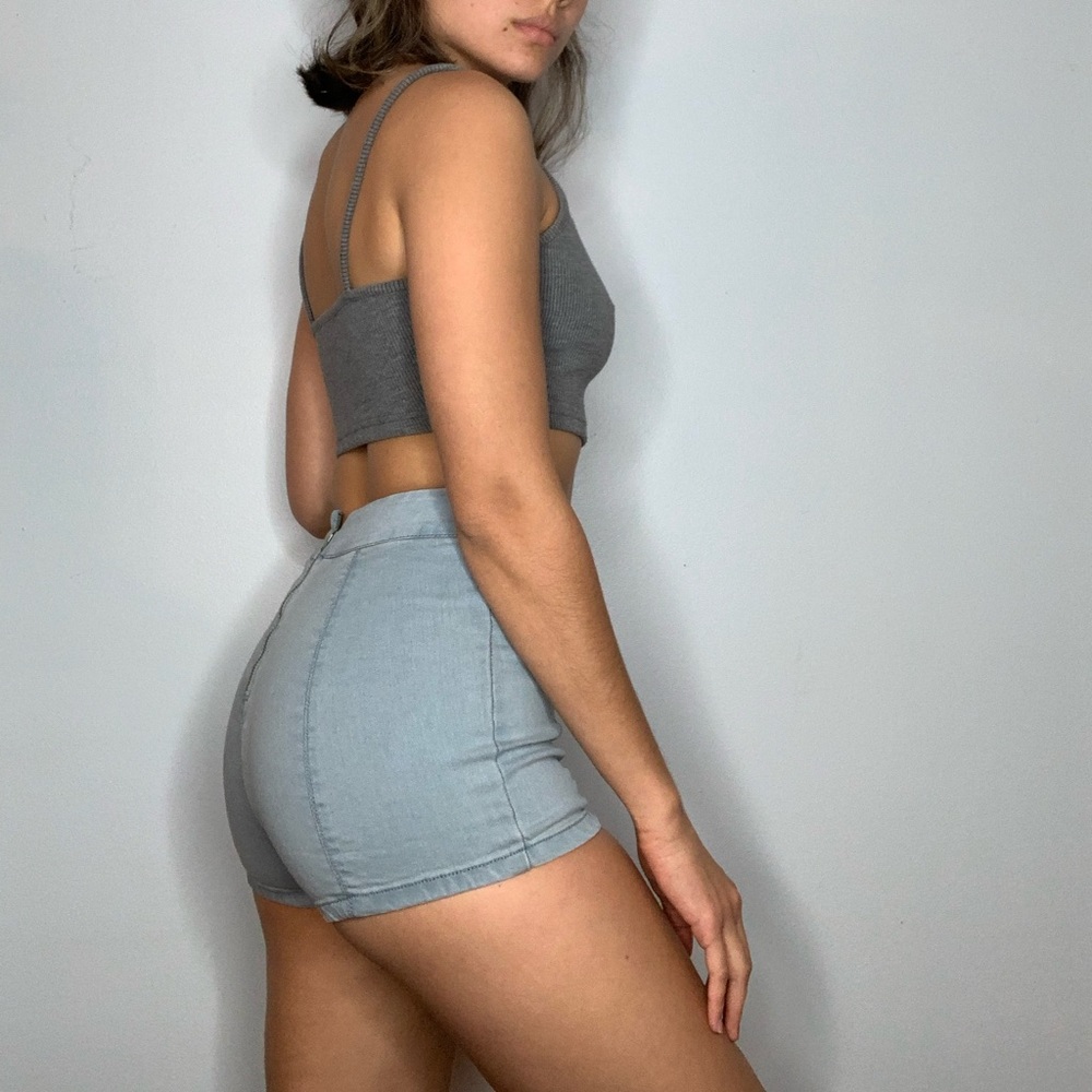 Urban Outfitters High waisted zip up shorts